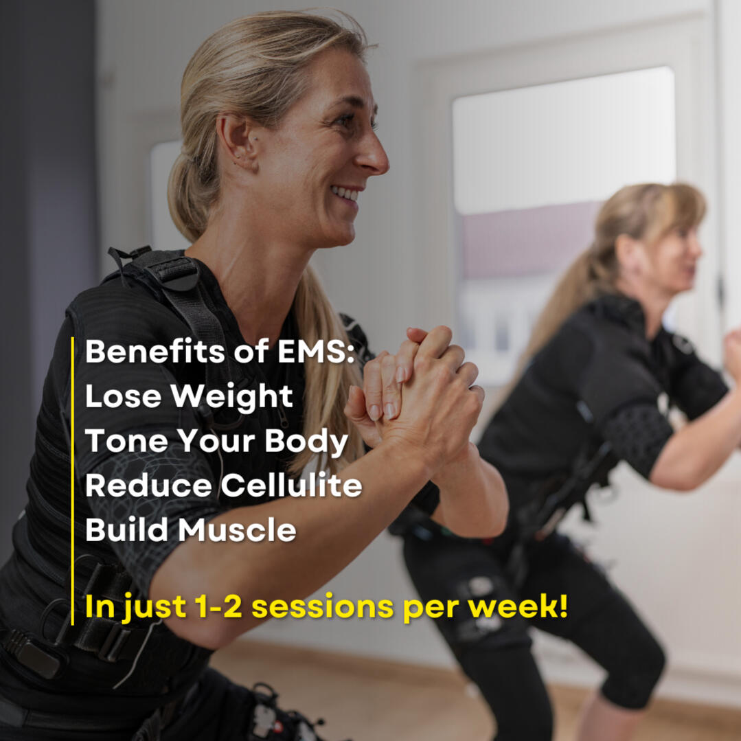 EMS Personal Training in Canterbruy 2 people doing EMS personal training session in Canterbury.